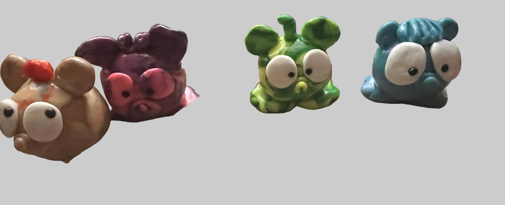 Polymer clay emotional support buddies