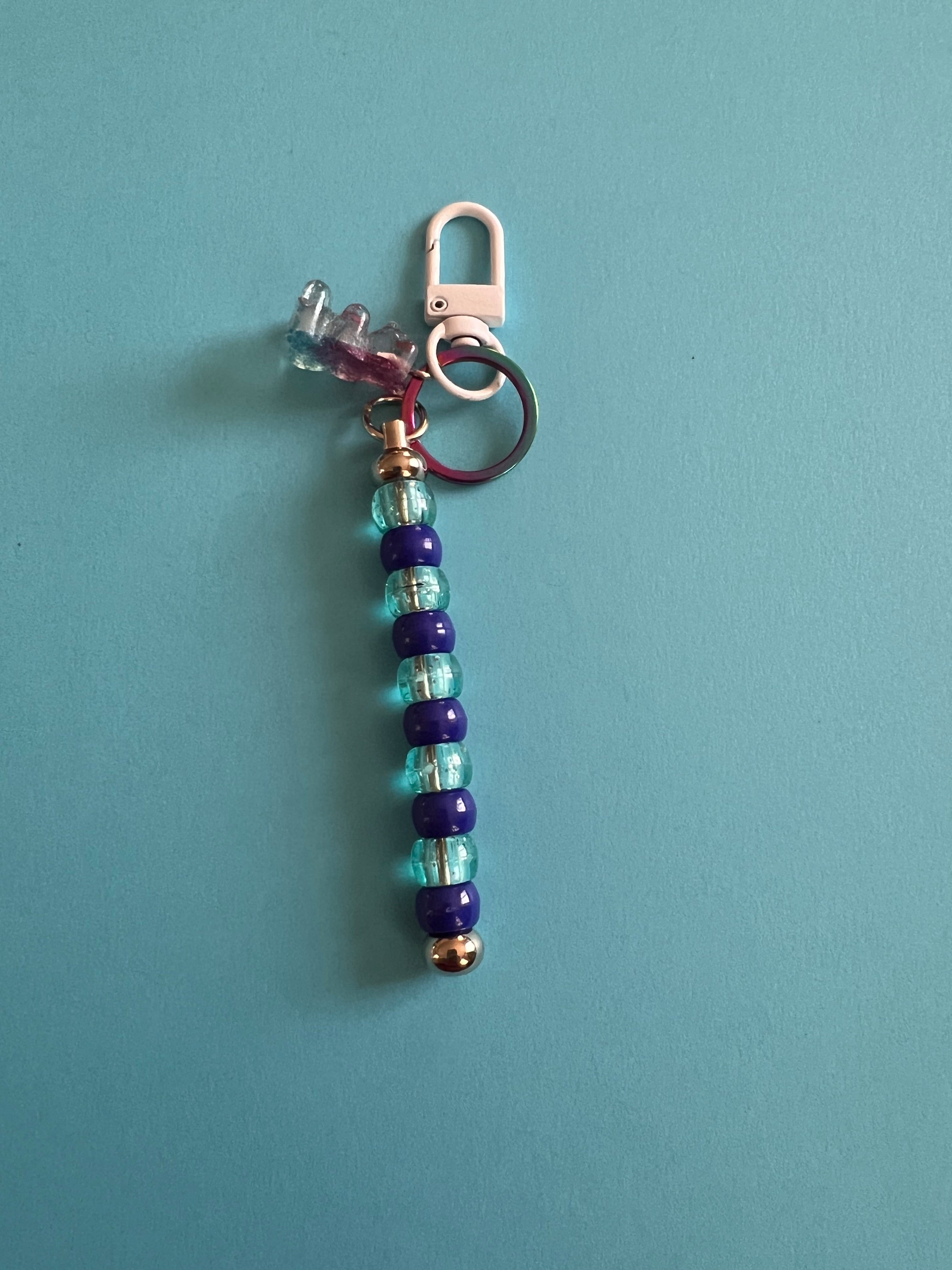 beaded keychains (all different )