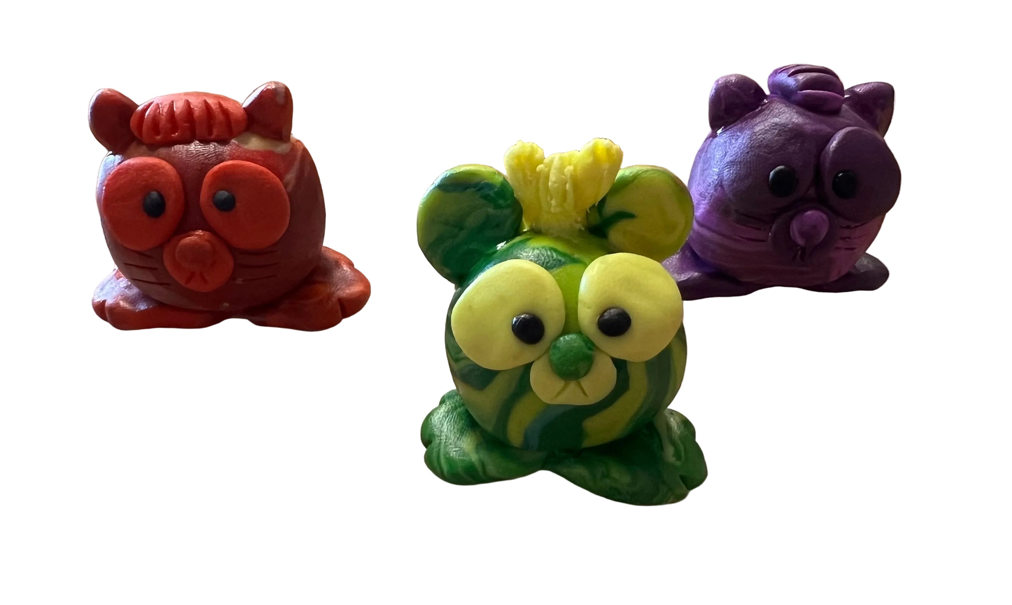 Polymer clay emotional support buddies