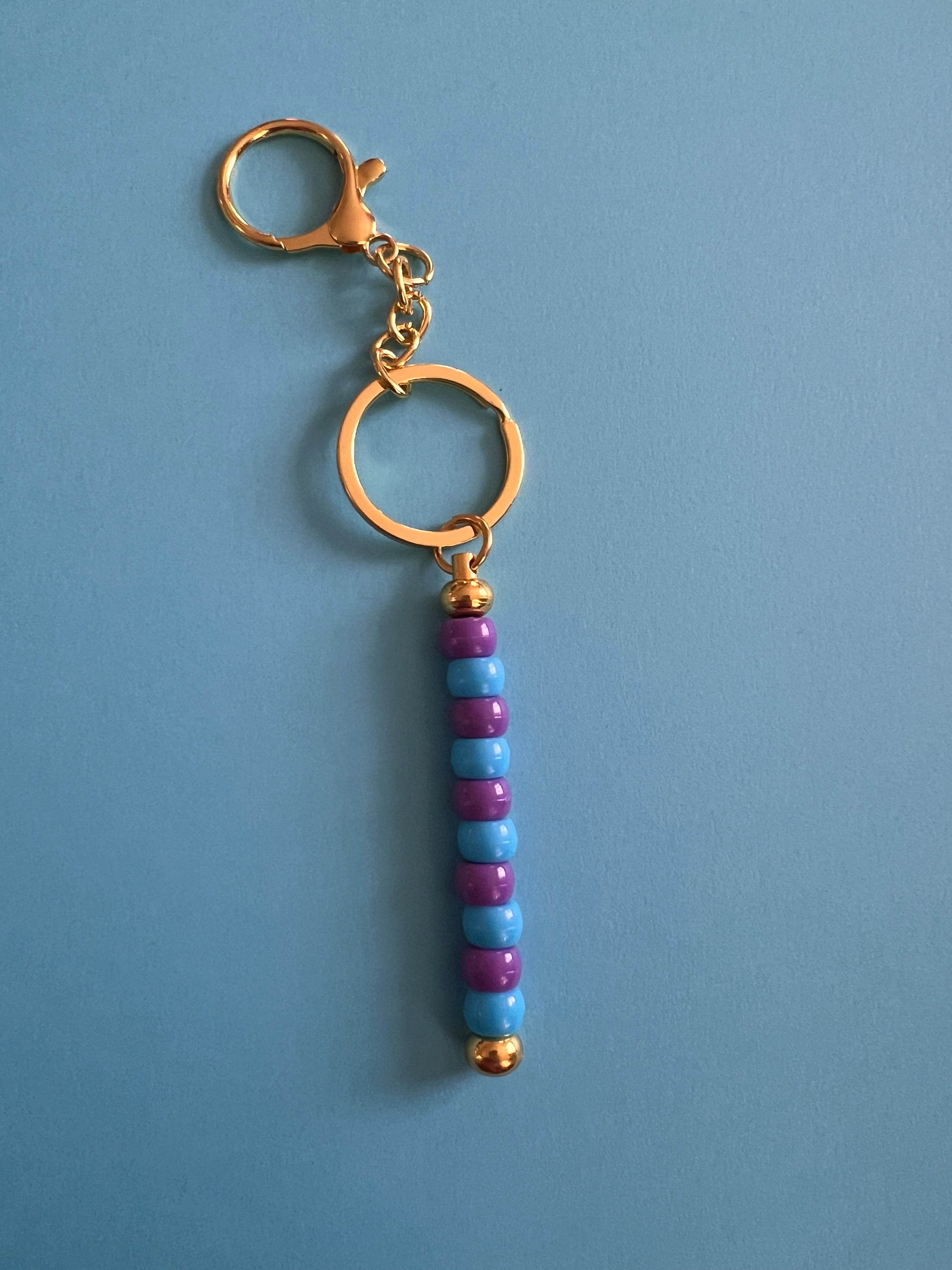 beaded keychains (all different )